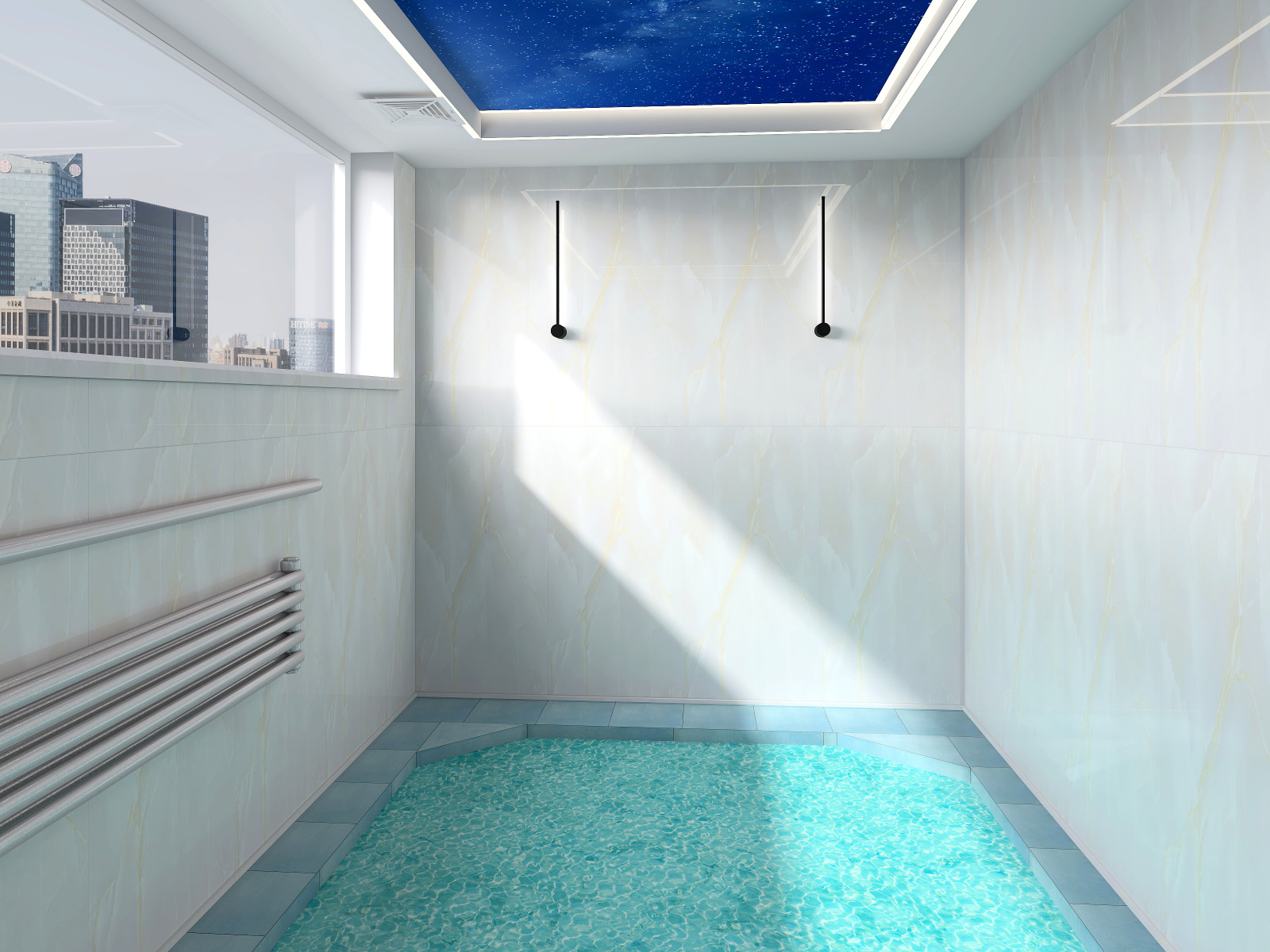 Обложка проекта: Дизайн проект коммерческого помещения с авторским надзором Сауна "Fun"