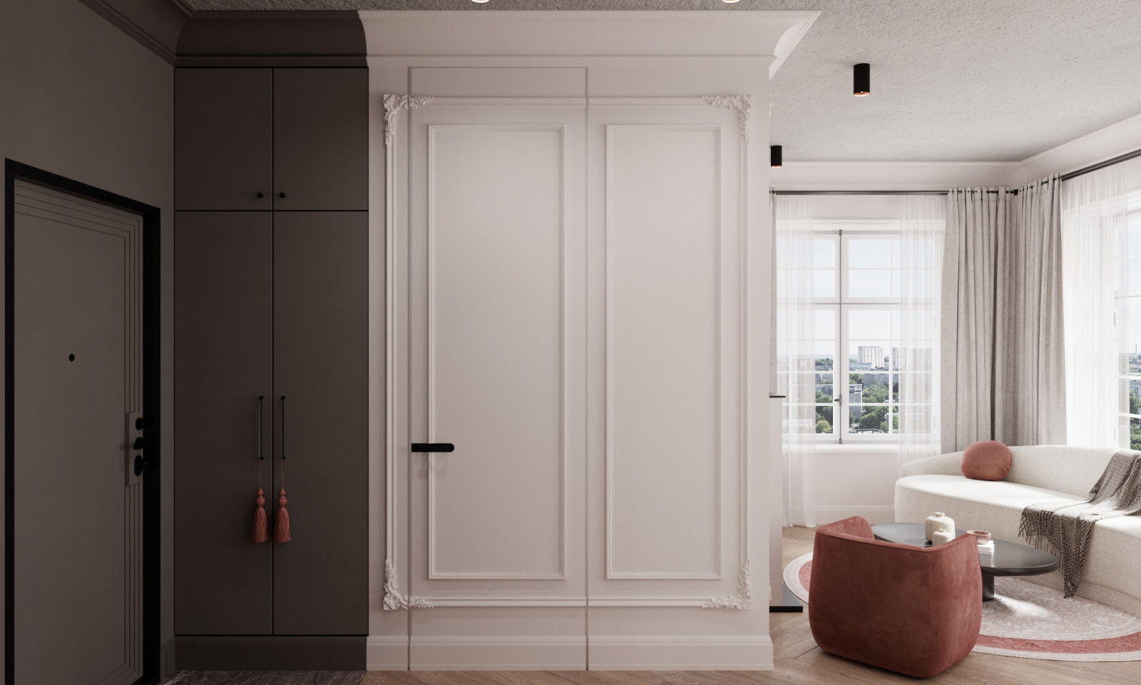 Квартира в стиле неоклассицизм