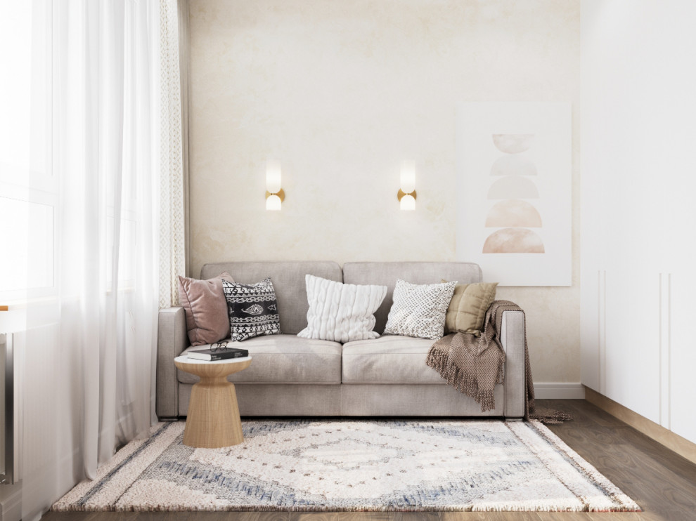 Гостевая комната в скандинавском стиле в ЖК "Скандинавия" Москва