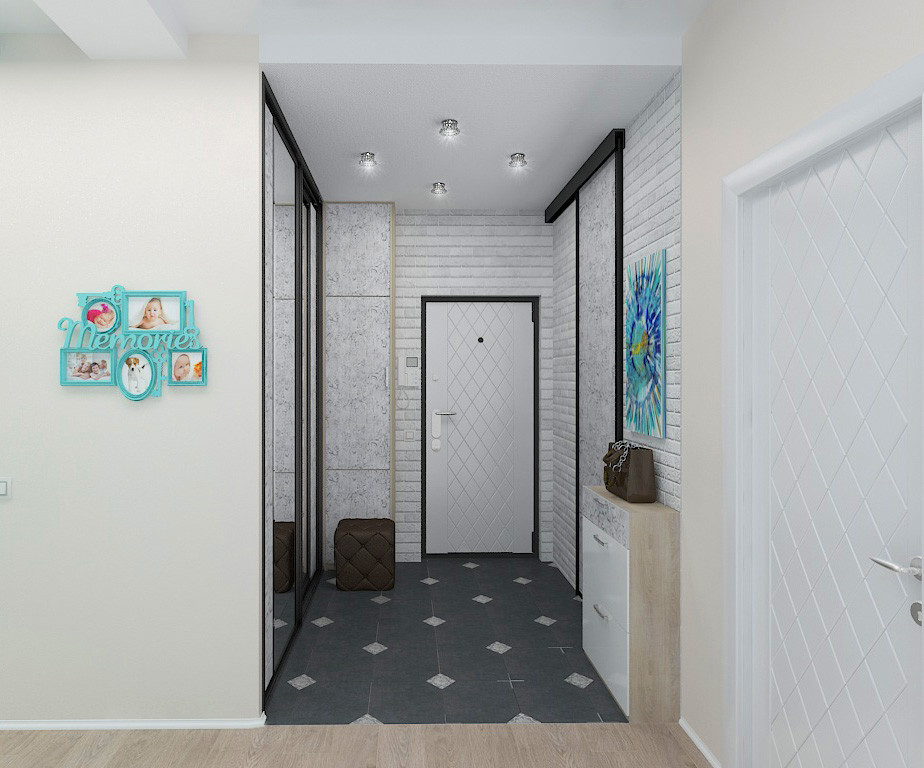 прихожая в ЖК "Сочи"