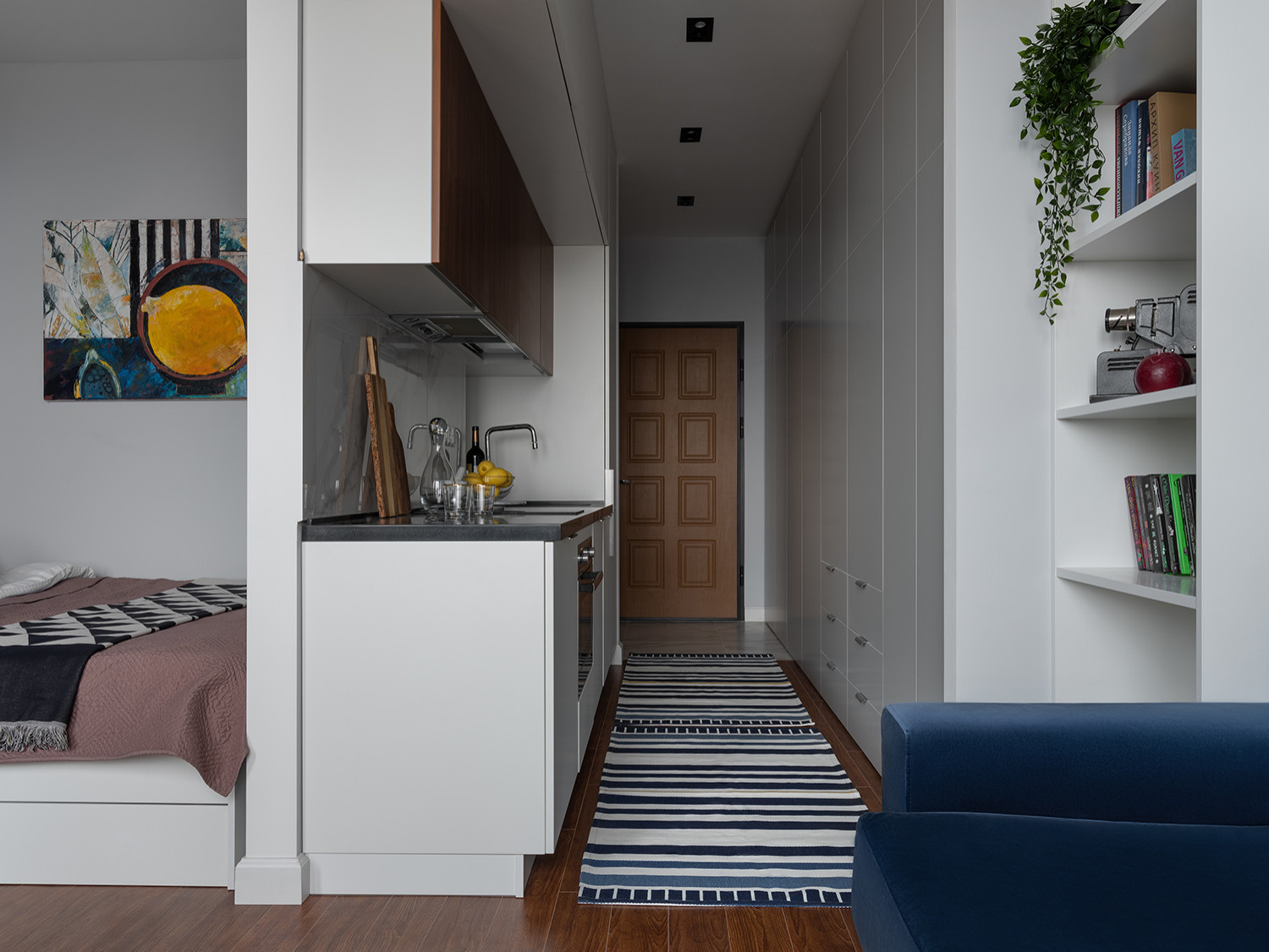 Houzz тур: Квартира 29 кв.м с кухней в коридоре