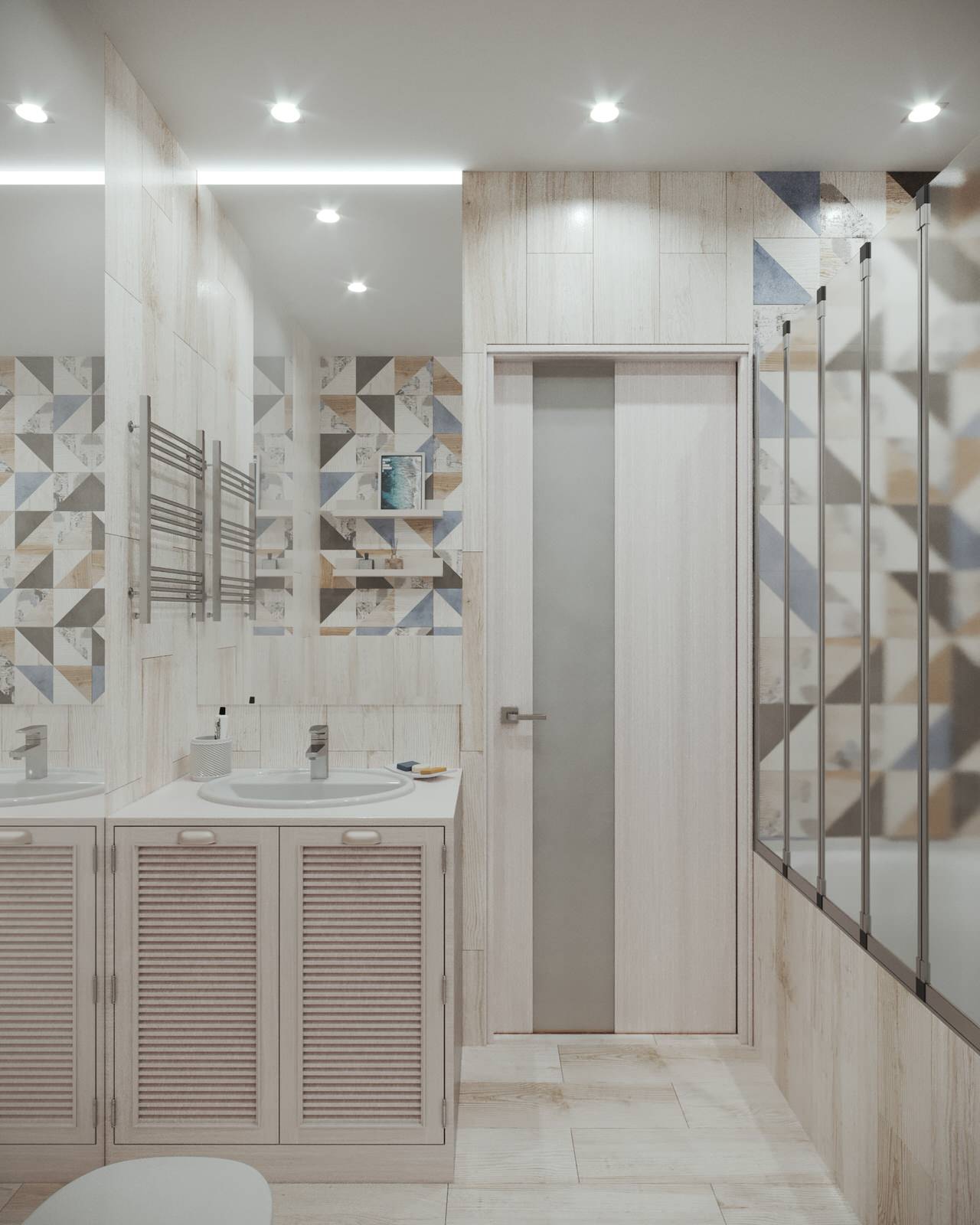 Проект интерьера двухкомнатной квартиры в стиле сканди