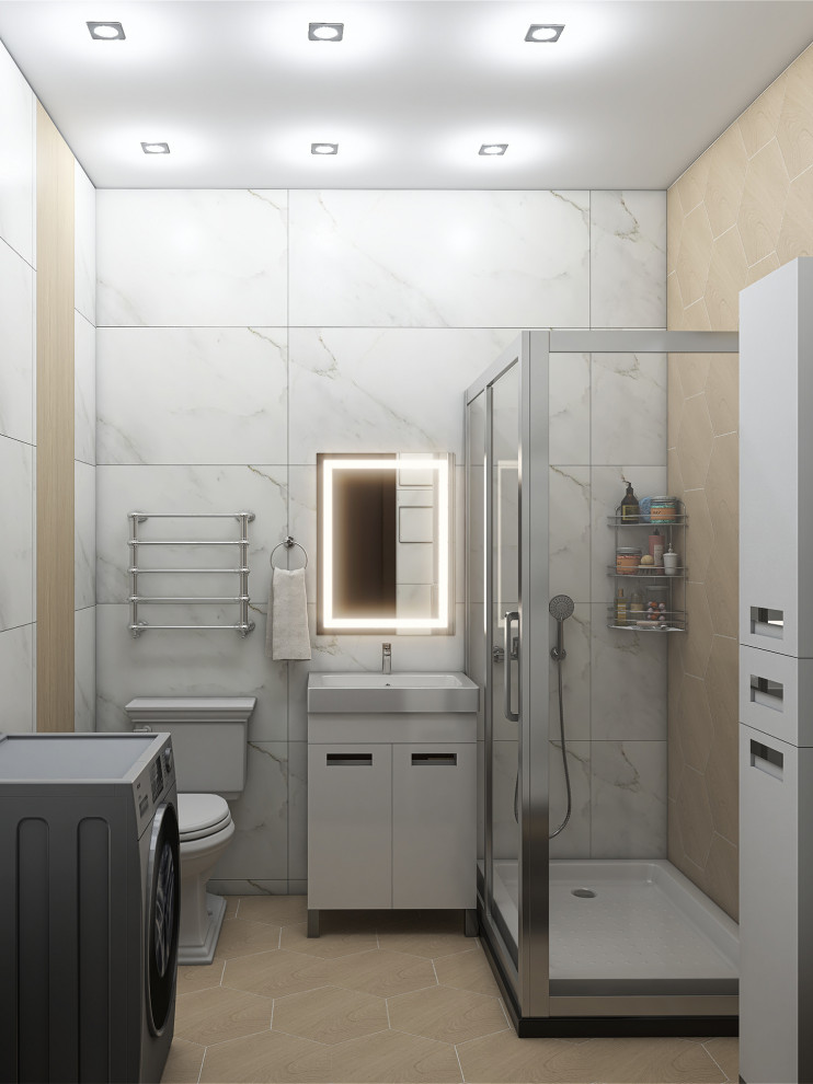 Однокомнатная квартира (эконом вариант) Ванная