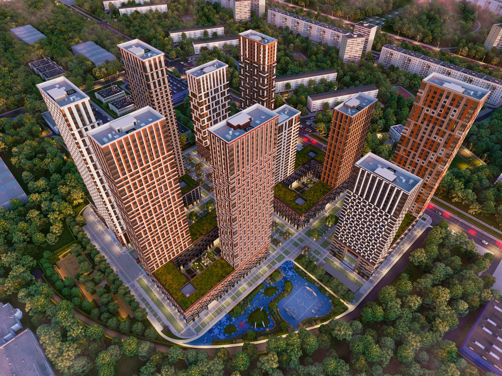 визуализация жилого комплекса по ул.Амурской в Москве