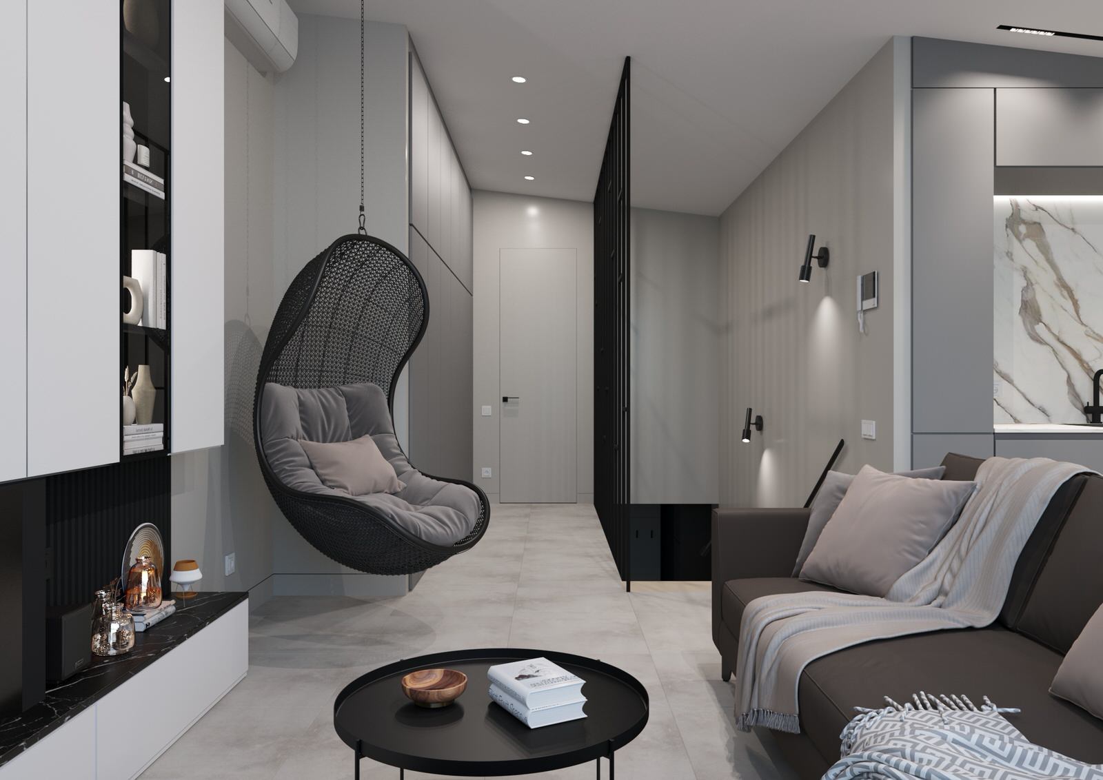 Двух-уровневая квартира для семьи с 3 детьми