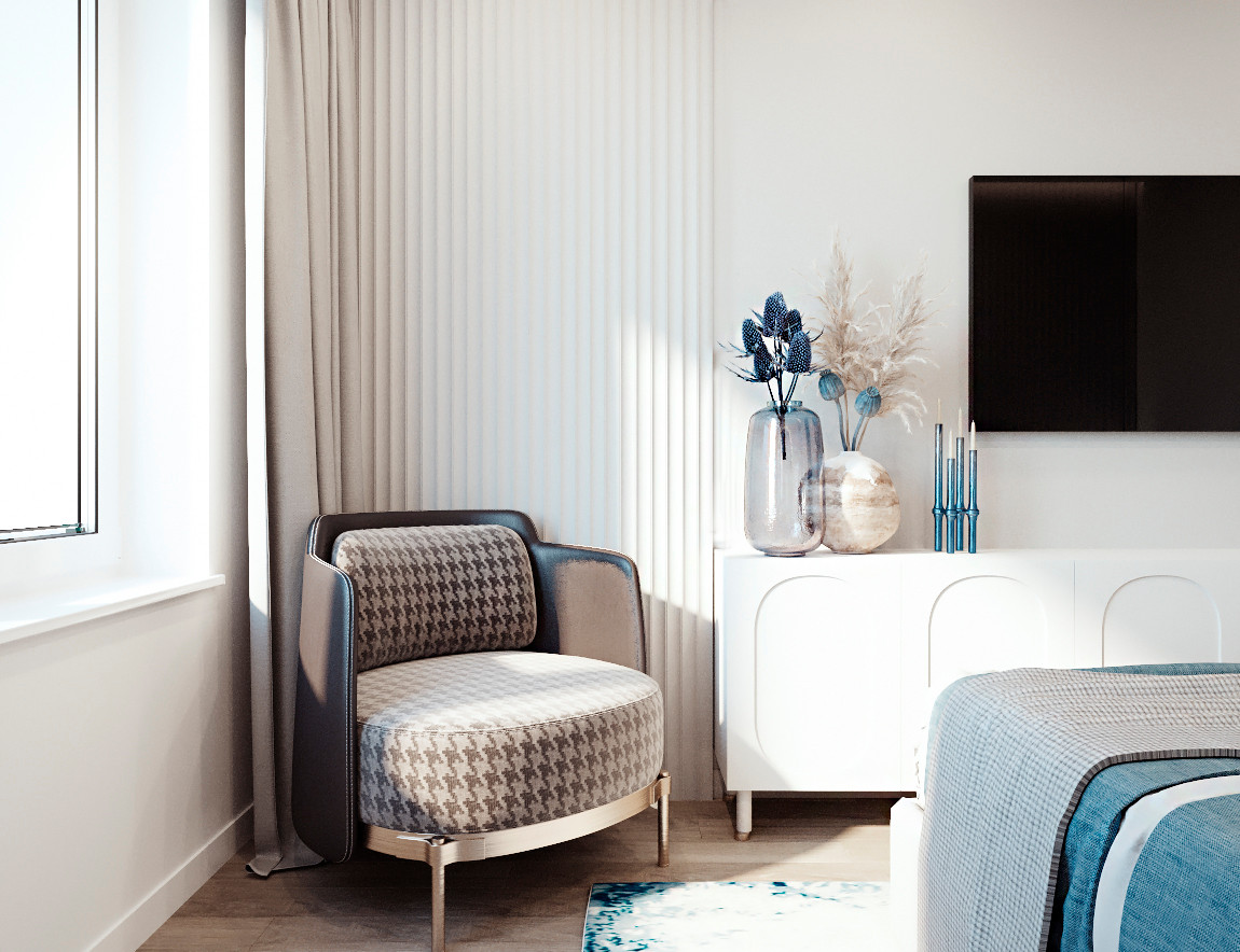 Интерьер в черно-белом цвете