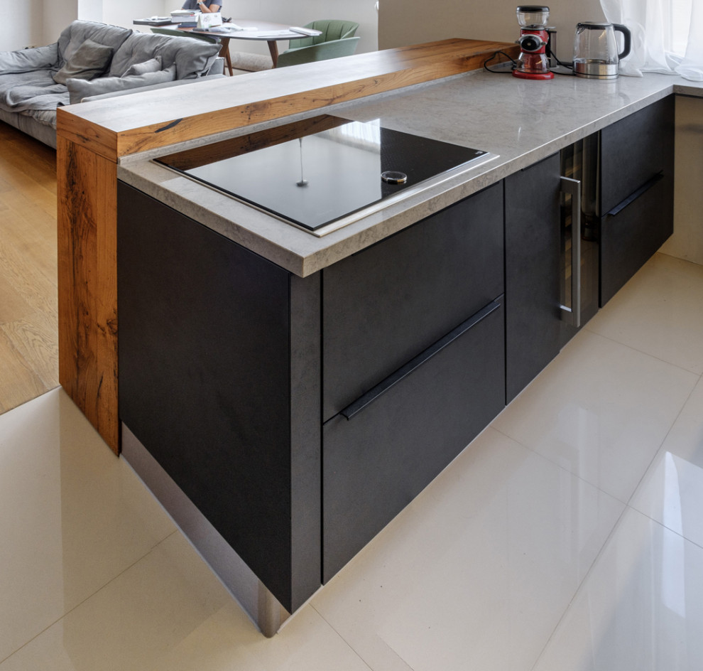 Кухня – гостиная с интересным решением