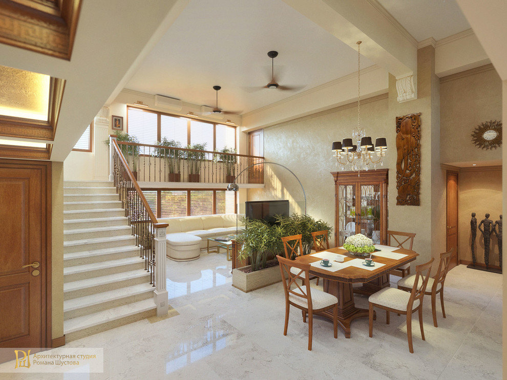 Дом в Индии. Вид из прихожей.