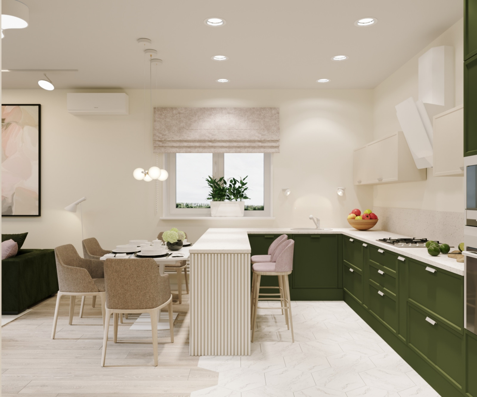 Дизайн проект коттеджа в Михайловке "Майский сон"