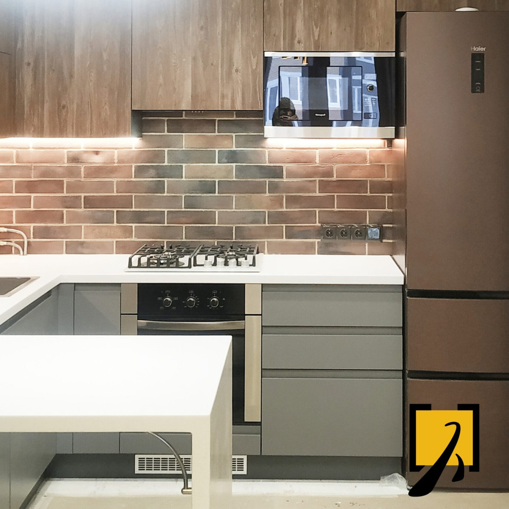 ЖК "Смарт Квартал на Сурикова", кухня в стиле лофт