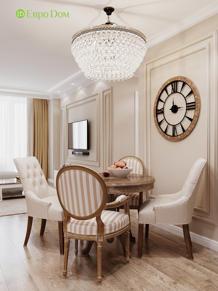 Дизайн трехкомнатной квартиры 83 кв. м в стиле неоклассика. Фото проекта