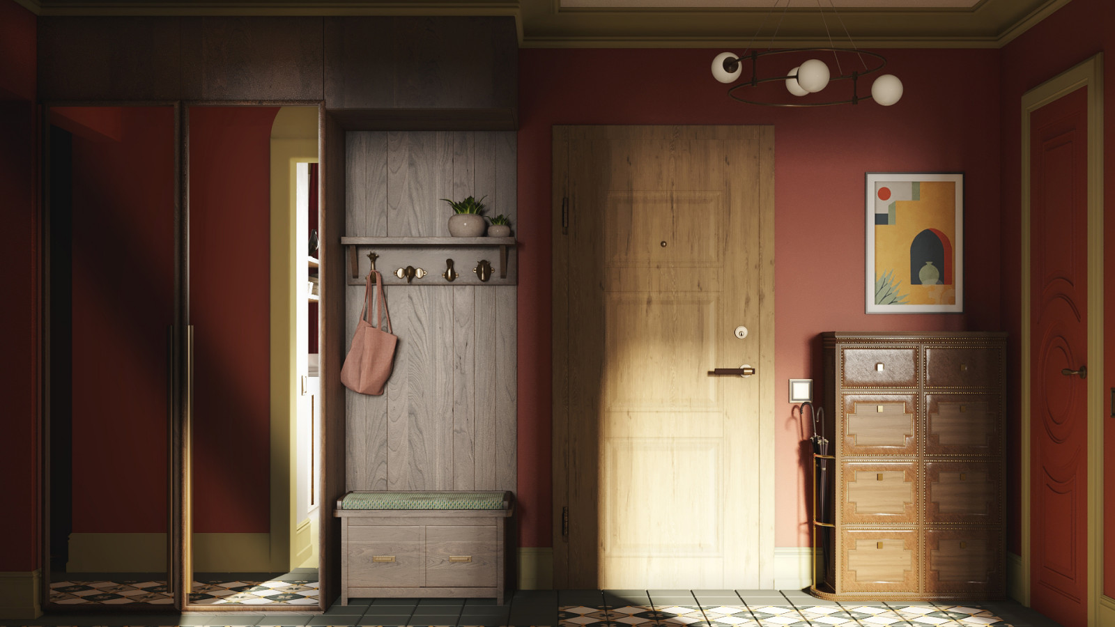 Яркая квартира "с характером" в ЖК Shome в стиле фьюжн