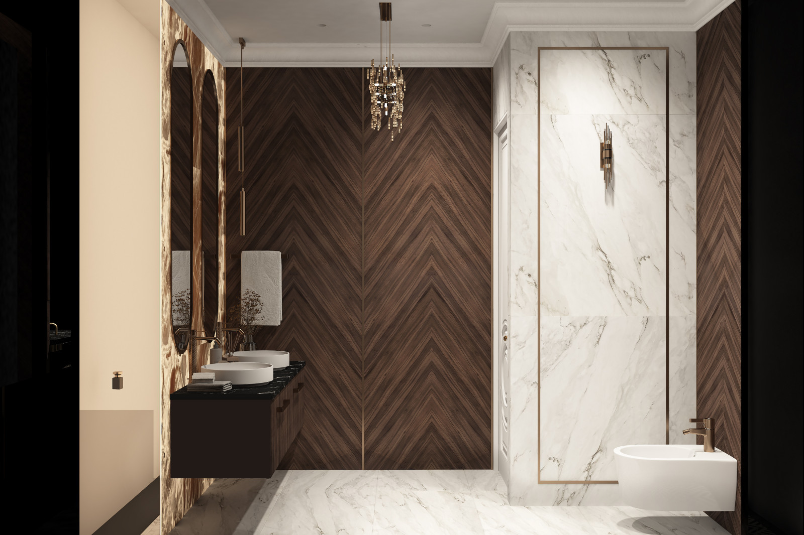 Драгоценная шкатулка, проект в стиле Арт-деко в ЖК Тихвин