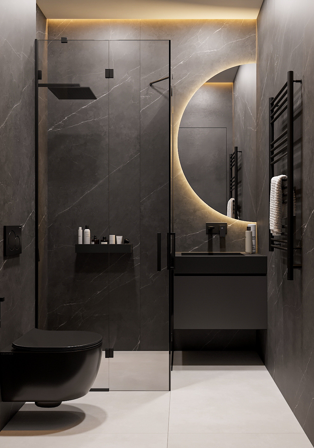 Дизайн-проект квартиры 70м2 в жк Садовый квартал г. Владивосток