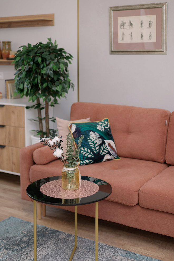 Реализация проекта в старом фонде СПб, квартира с камином.