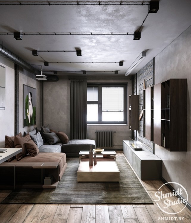 Проект Mini Loft, Москва, 54 м.кв.