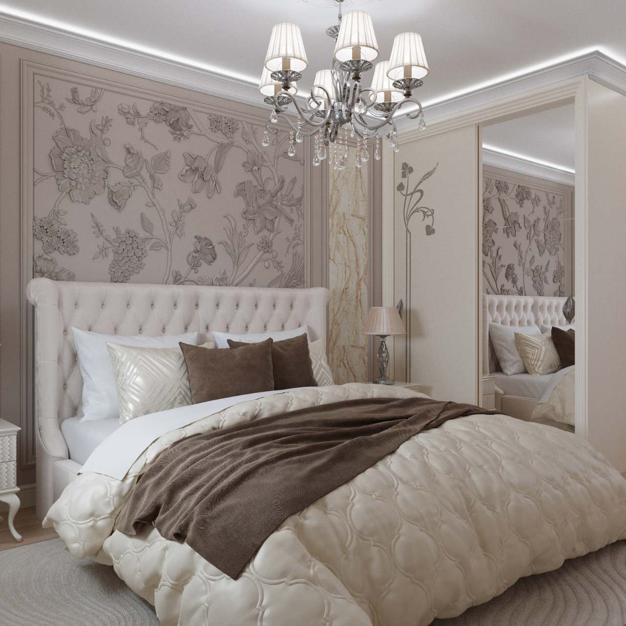 Спальня в стиле ар-деко