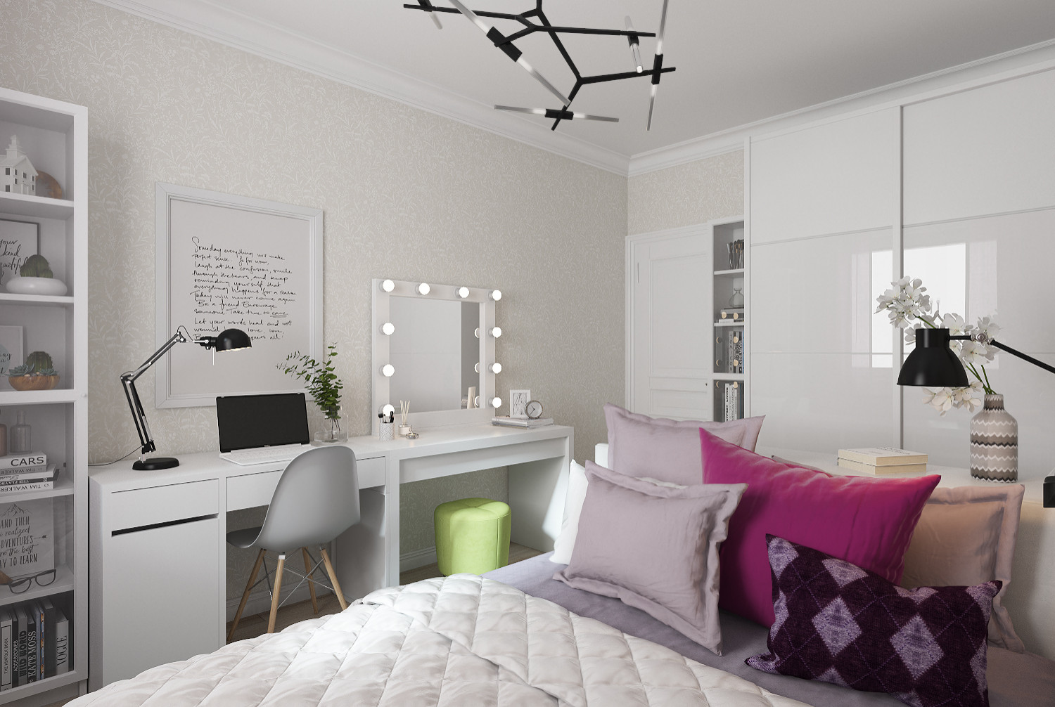 Квартира на Осташковском проезде  в скандинавском стиле