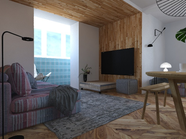 Красноярск, гостиная для молодой семьи, 2019г