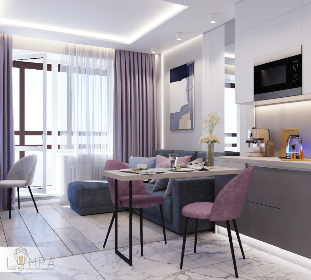 Кухня-гостиная ЖК Две Столицы