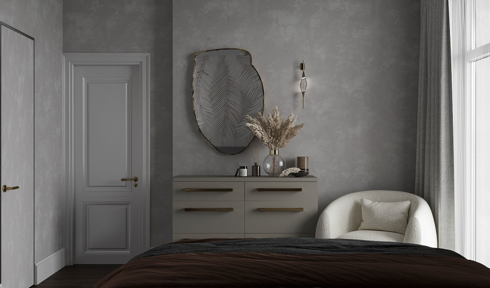 спальня в современном стиле 18м2