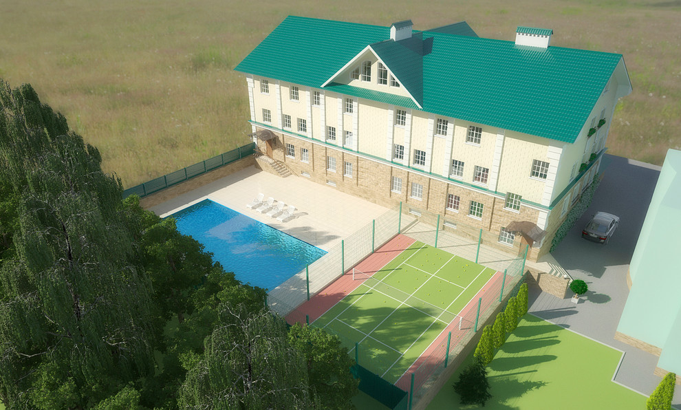 Дизайн внешнего вида и благоустройство территории частного жилого дома