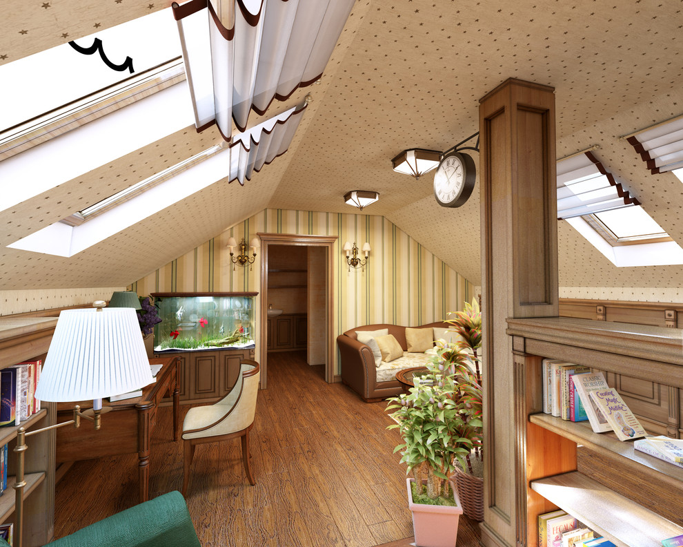 Дом на берегу залива, Тарховка. Гостиная-кабинет.