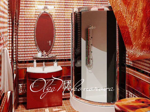 Санузел в восточном стиле