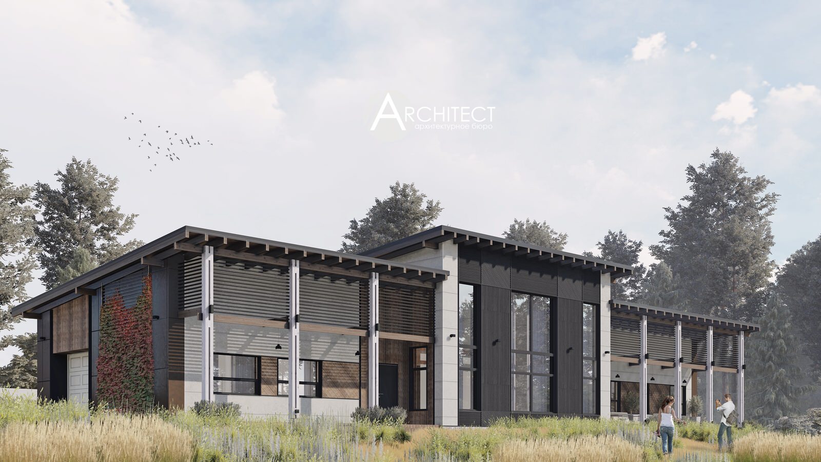 Обложка проекта: Одноэтажный дом в Протасах