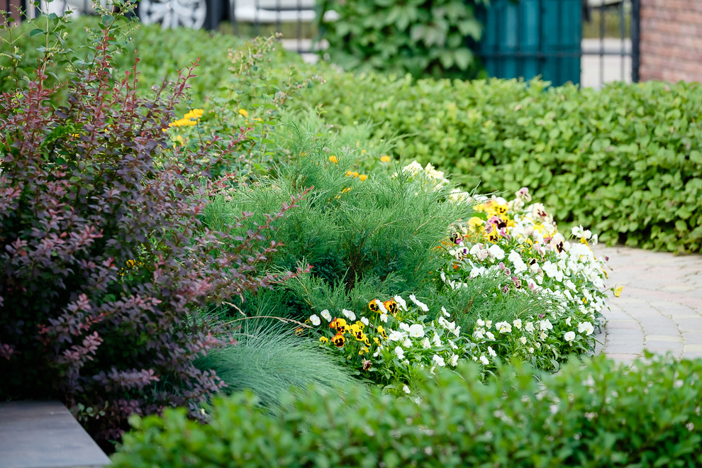 Сад с зеленой крышей