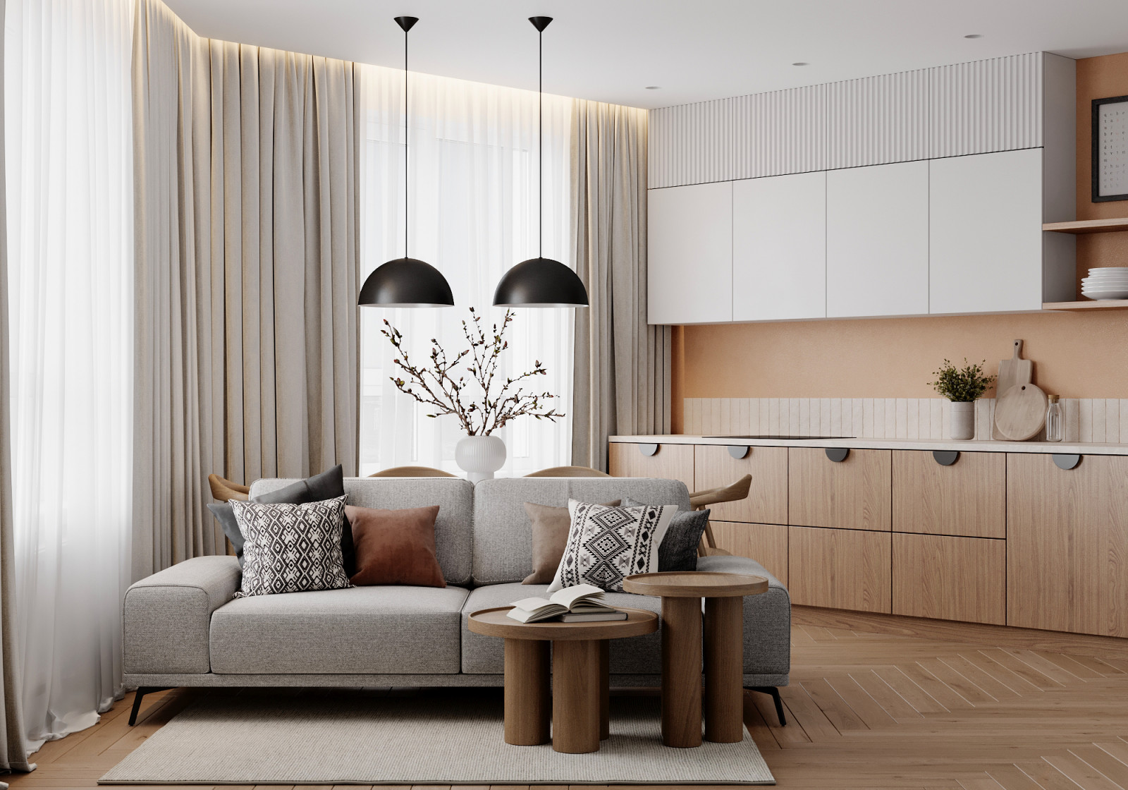 Гостиная-кухня