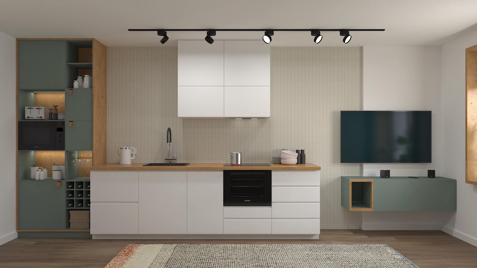 Кухня комбо из ИКЕА и заказной мебели