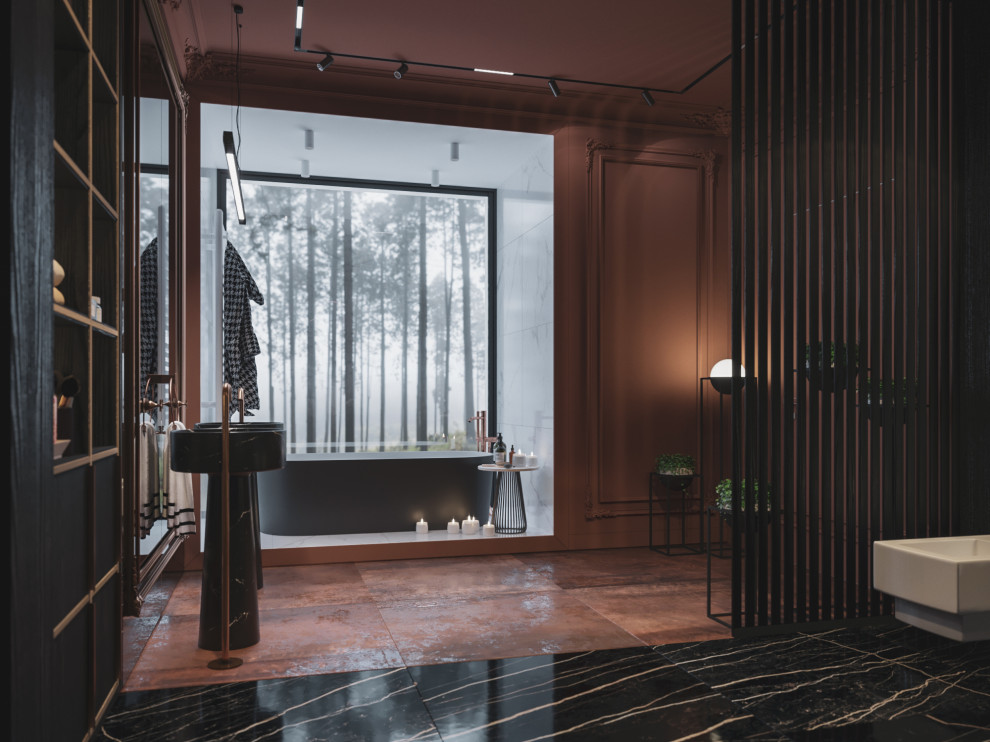 Ванная в загородном доме