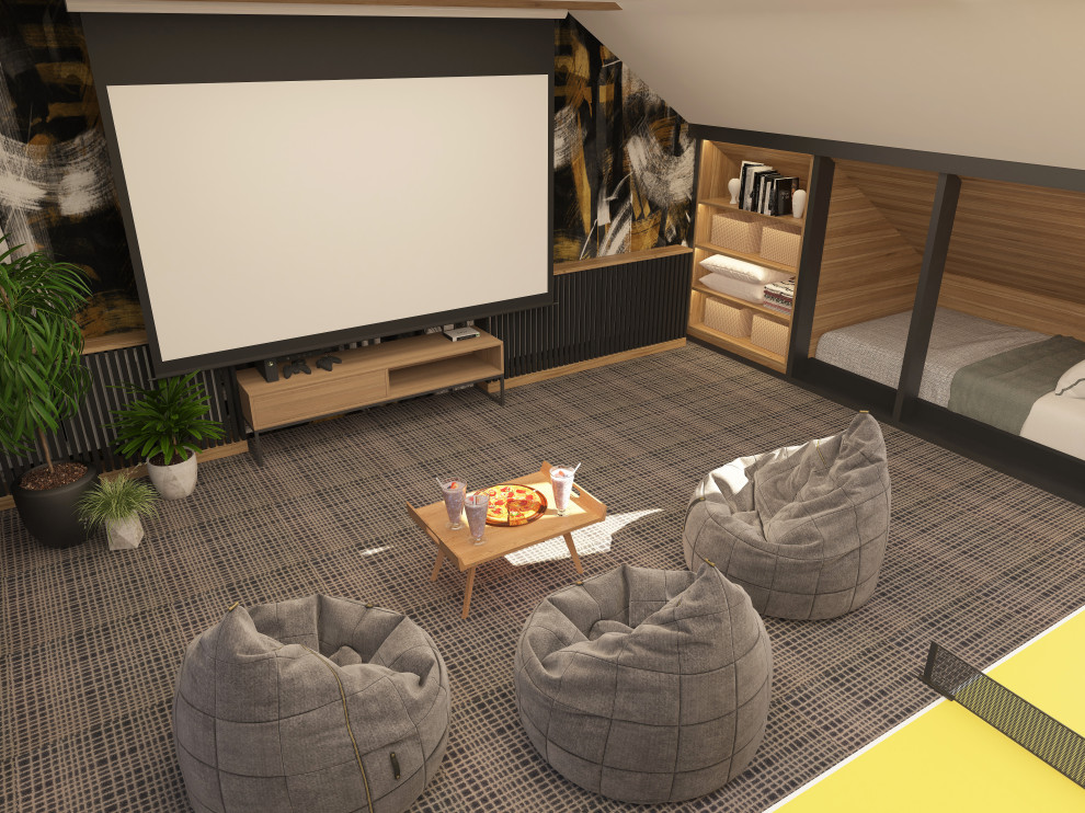 Дизайн-проект интерьера мансарды г.Челябинск