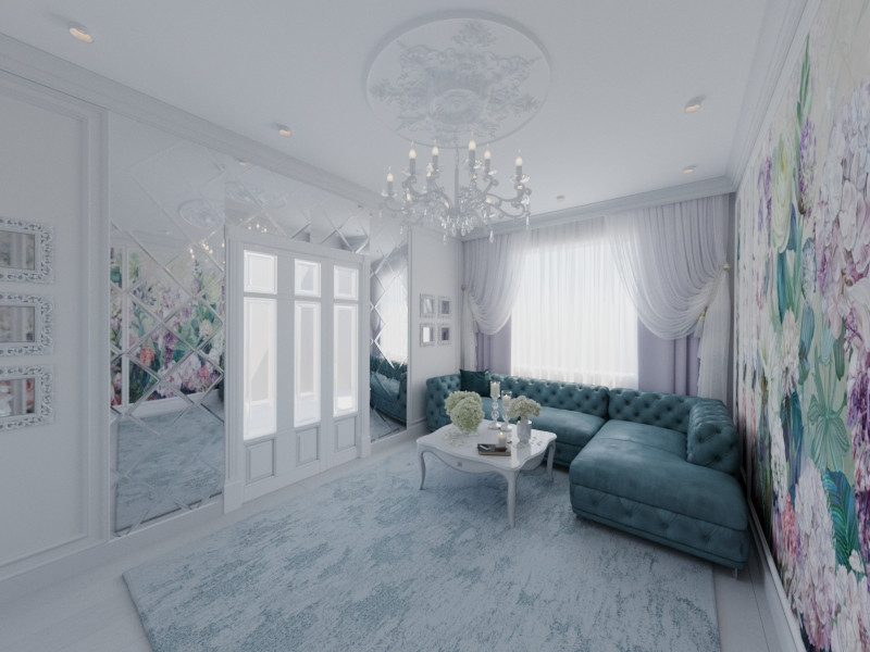 Легкий, воздушный интерьер квартиры в Москве