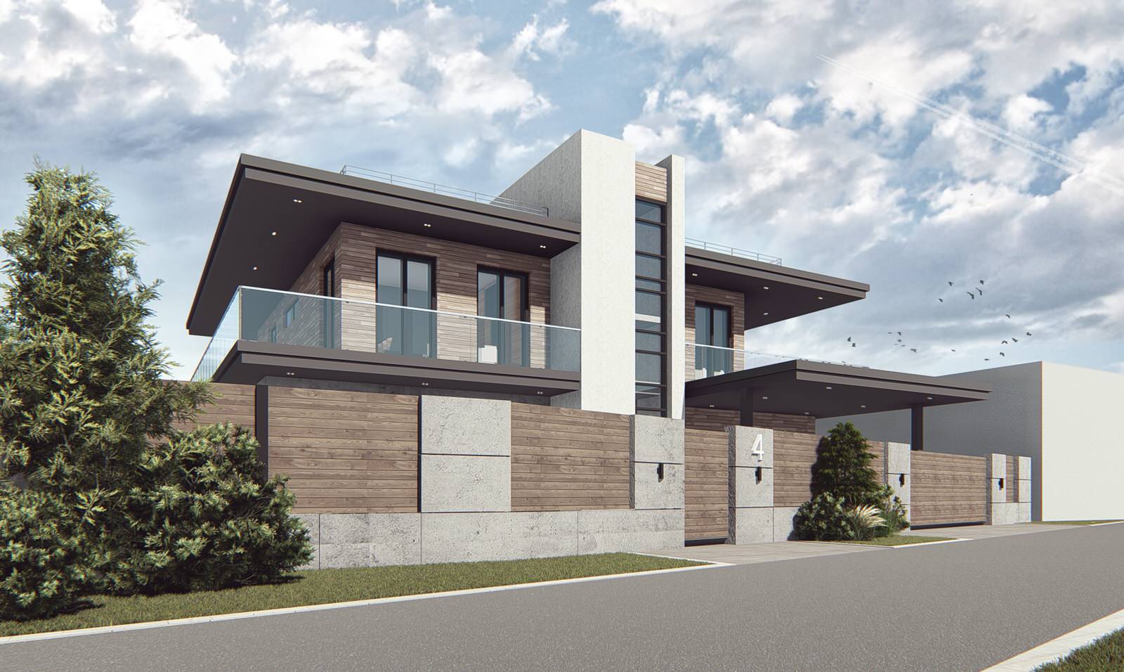 Частный жилой дом в Краснодаре