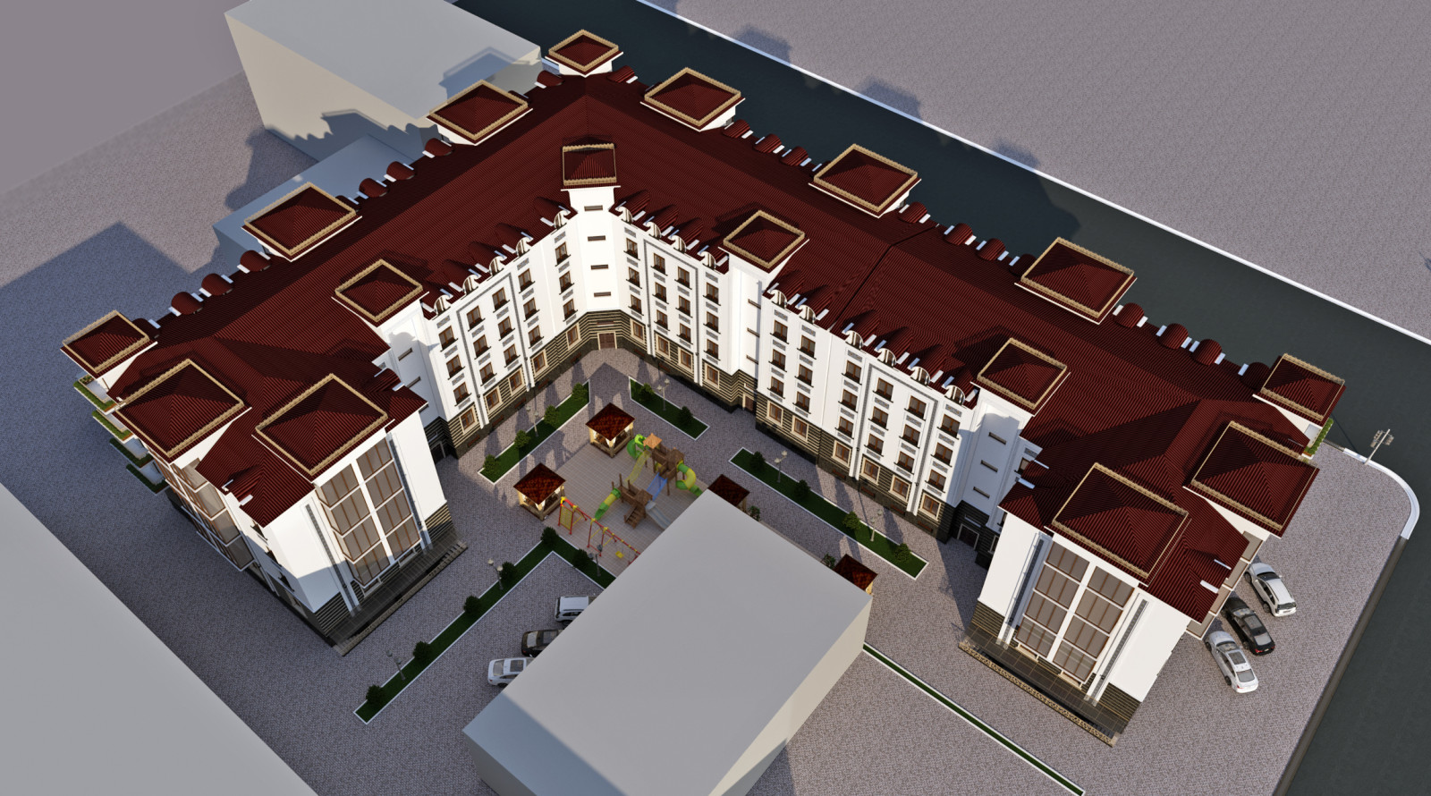 Проект много-этажного жилого дома в Ургуте.