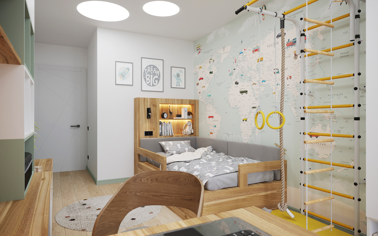 Зеленые акценты в ЖК на ул.Юбилейной