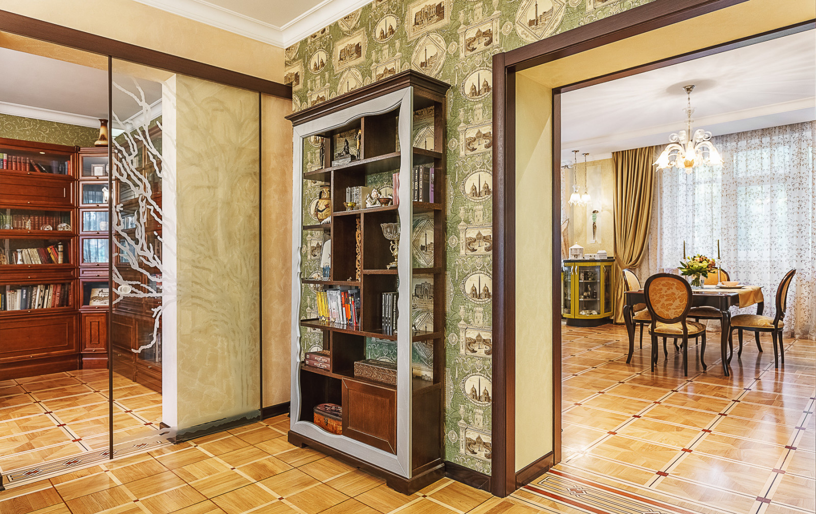 Квартира с архитектурной темой в интерьере