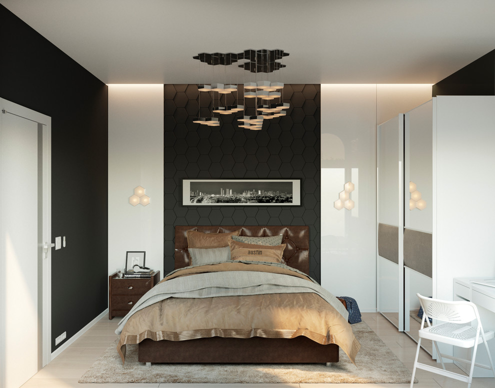 Обложка проекта: Спальня в черном цвете