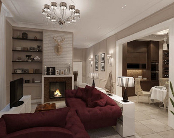 Таун хаус в современном стиле с элементами ар деко.