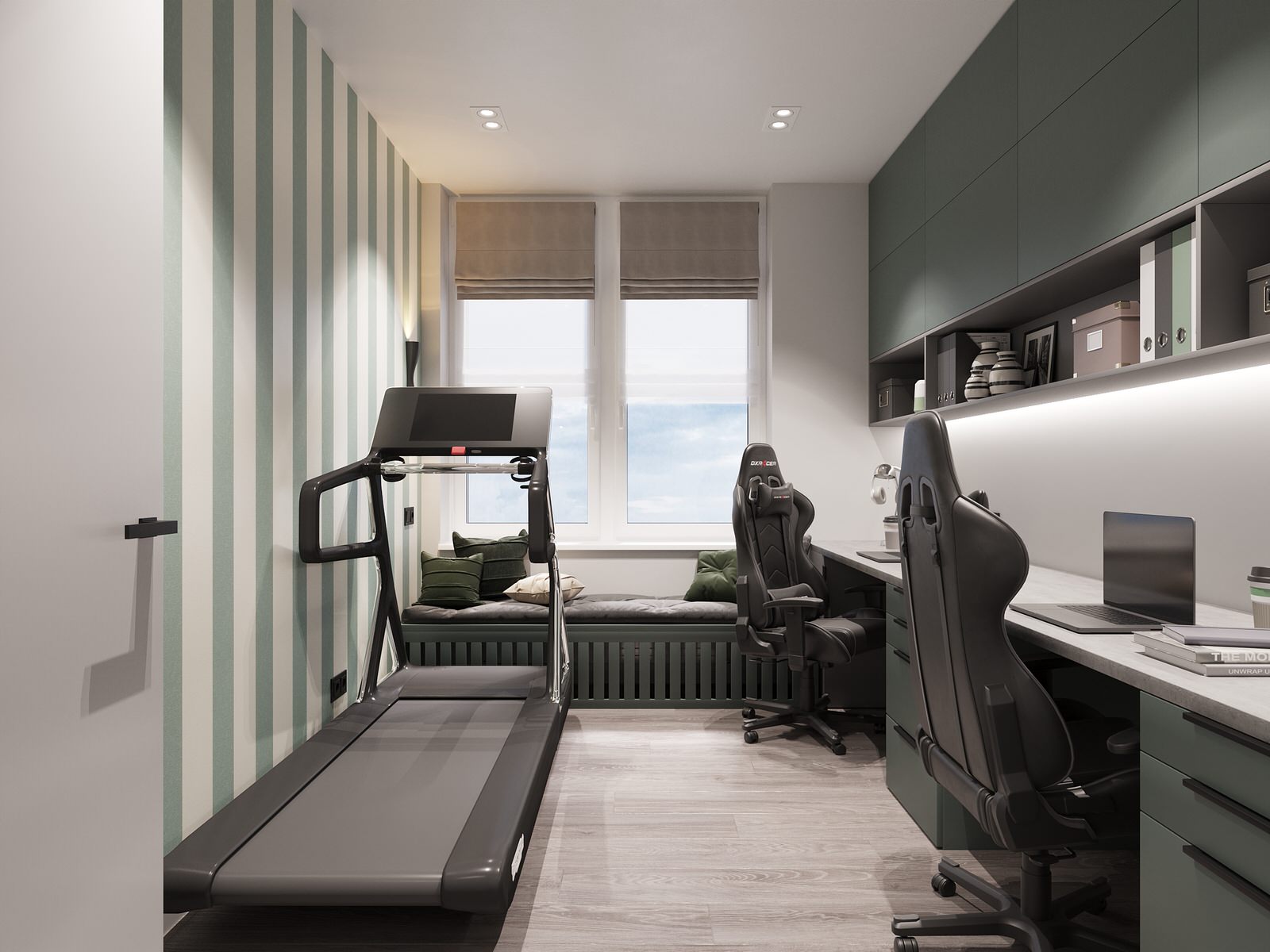 Дизайн-проект 2-х комнатной квартиры в сдержанном стиле