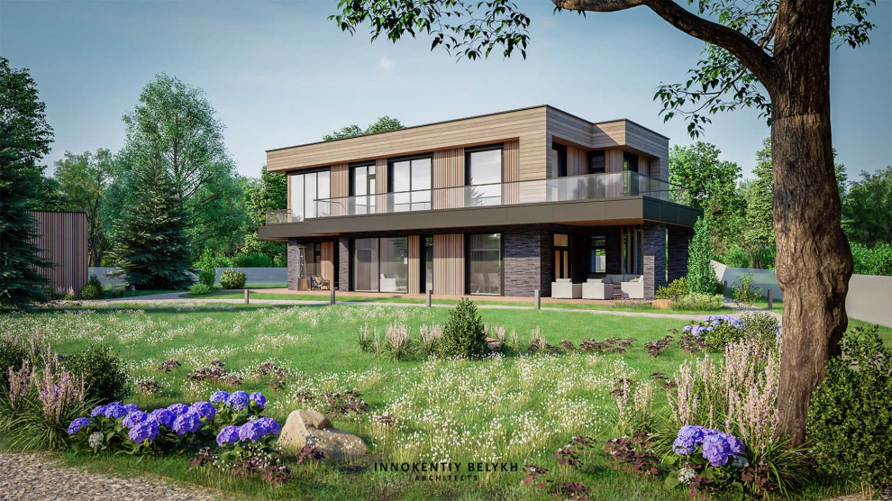 Обложка проекта: L-HOUSE - 290 м² в Московской обл.