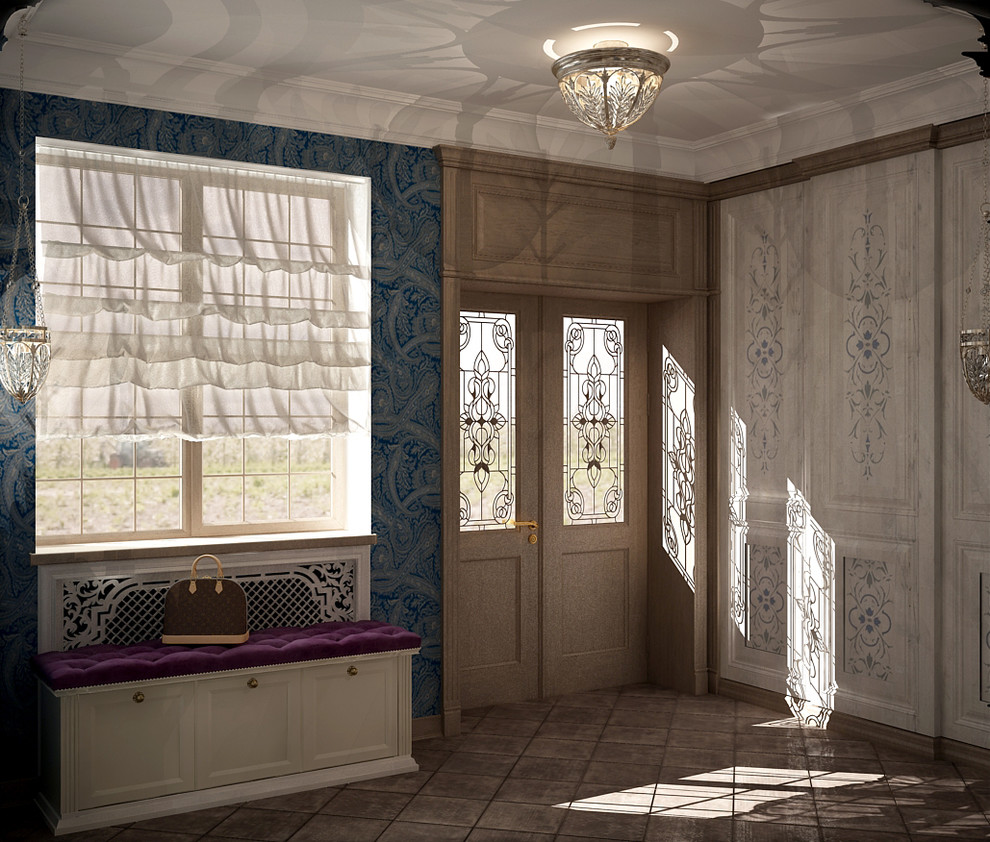 Интерьер холла в частном доме