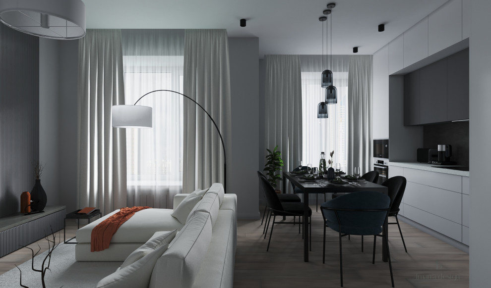 Обложка проекта: Кухня-гостиная