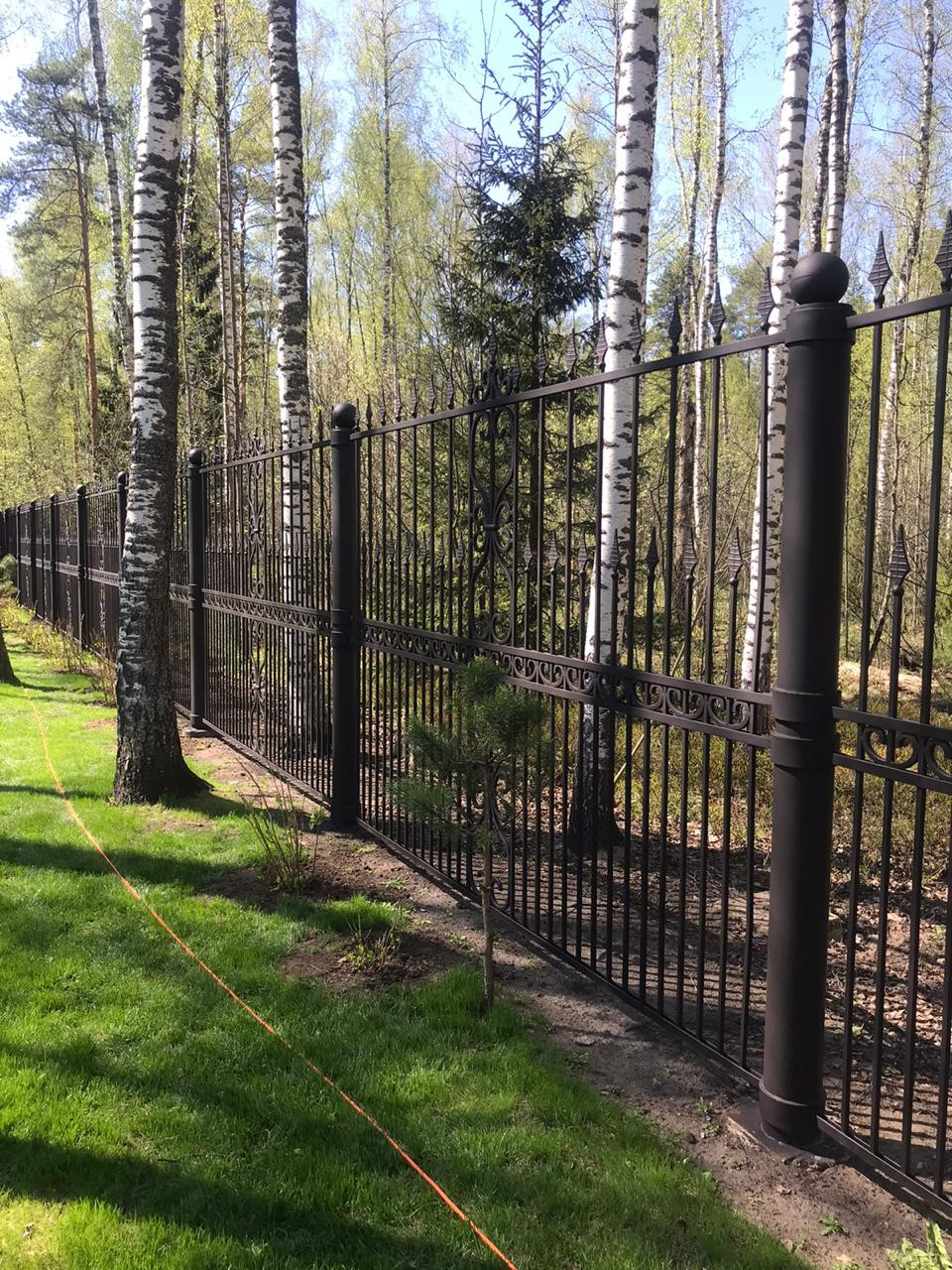 Кованый забор.