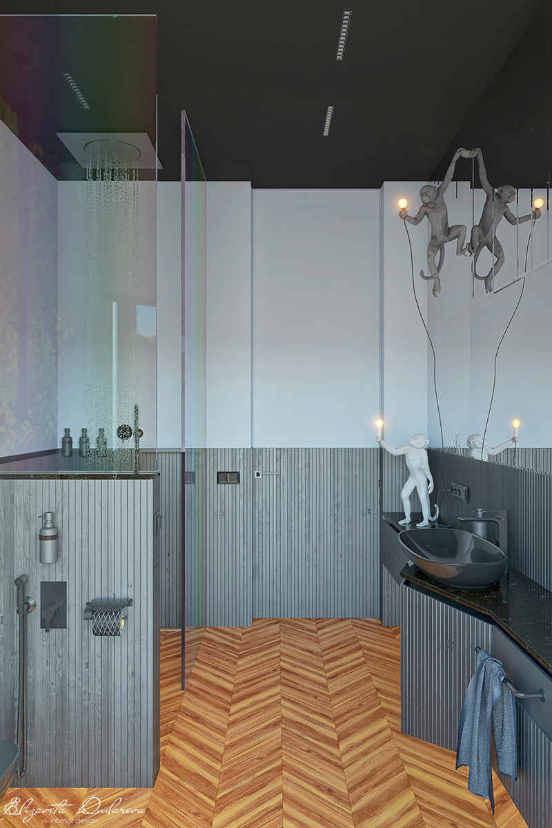 Обложка проекта: Спальня и ванная комната "Monkey"