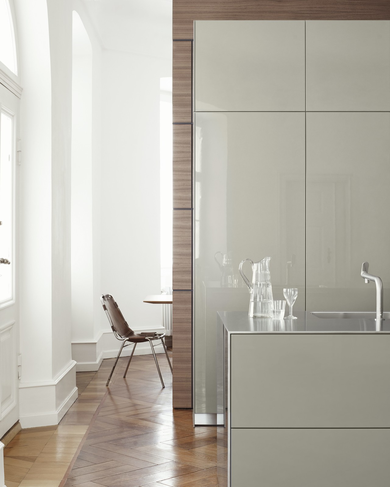 Кухня bulthaup b3 в оттенке "кремень"