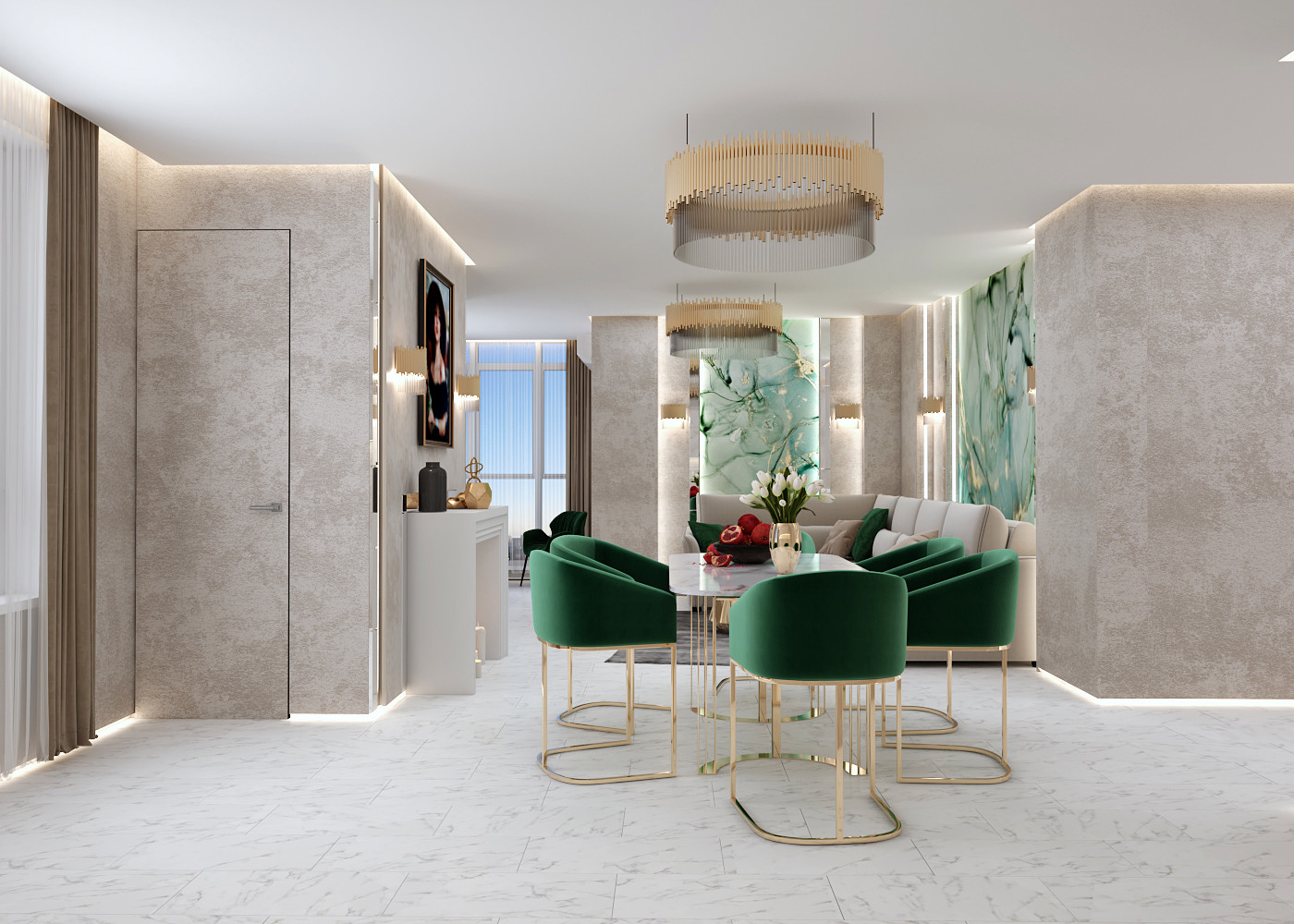 Квартира с элементами АРт-Деко 2вариант