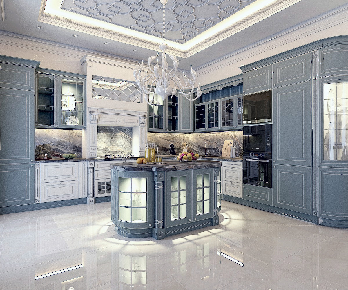 Кухня в частном домовладении (г.Москва)